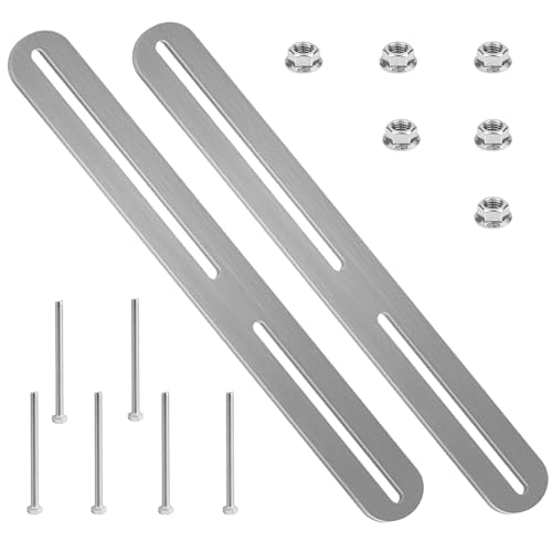 HAYGEM 2 Pezzi Cassetta Postale da Esterno Kit di Fissaggio in Acciaio Inox, Set di Montaggio con la Tecnica Della Spazzolatura, 36 x 24 mm Fissaggio per Cassette Postale su Recinzione