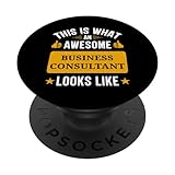 Consulente aziendale regali citazione divertente Consulente aziendale PopSockets PopGrip Intercambiabile