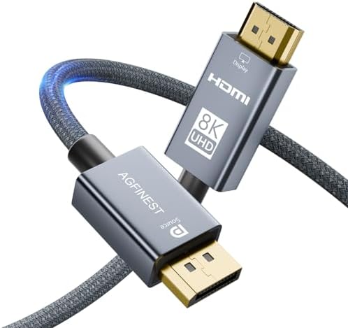 4K@240Hz DisplayPort to HDMI Cable Unidirectional Active DP1.4 to HDMI 2.1