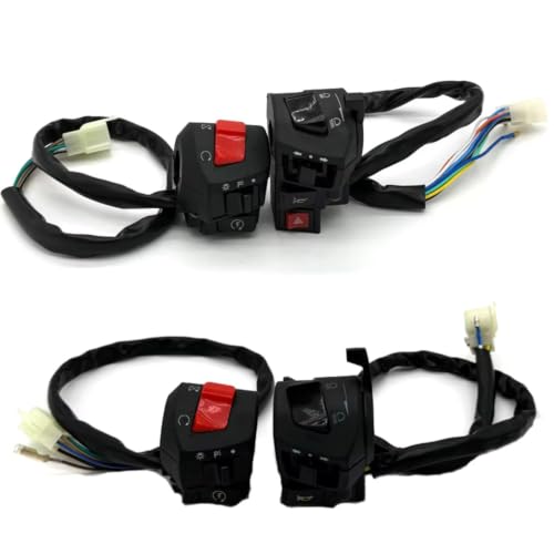 Bouton de commande de démarrage électrique moto 22mm commodo klaxon phare