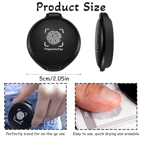 1 Pcs Professionelles Fingerabdruck Stempelkissen, Fingerabdruck Stempelkissen, Stempelkissen Für Fingerabdrücke