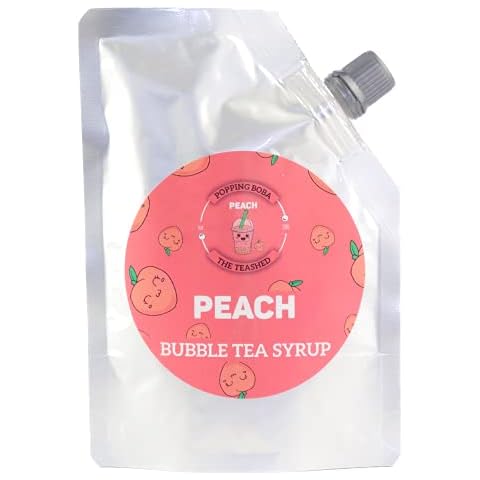 Peach Bubble Tea Syrup | 3 Servings | Make Boba Tea At Home | The TeaShed Cover
