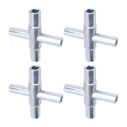 Clé à eau sillcock 4 voies acier galvanisé compact robinet extérieur durable