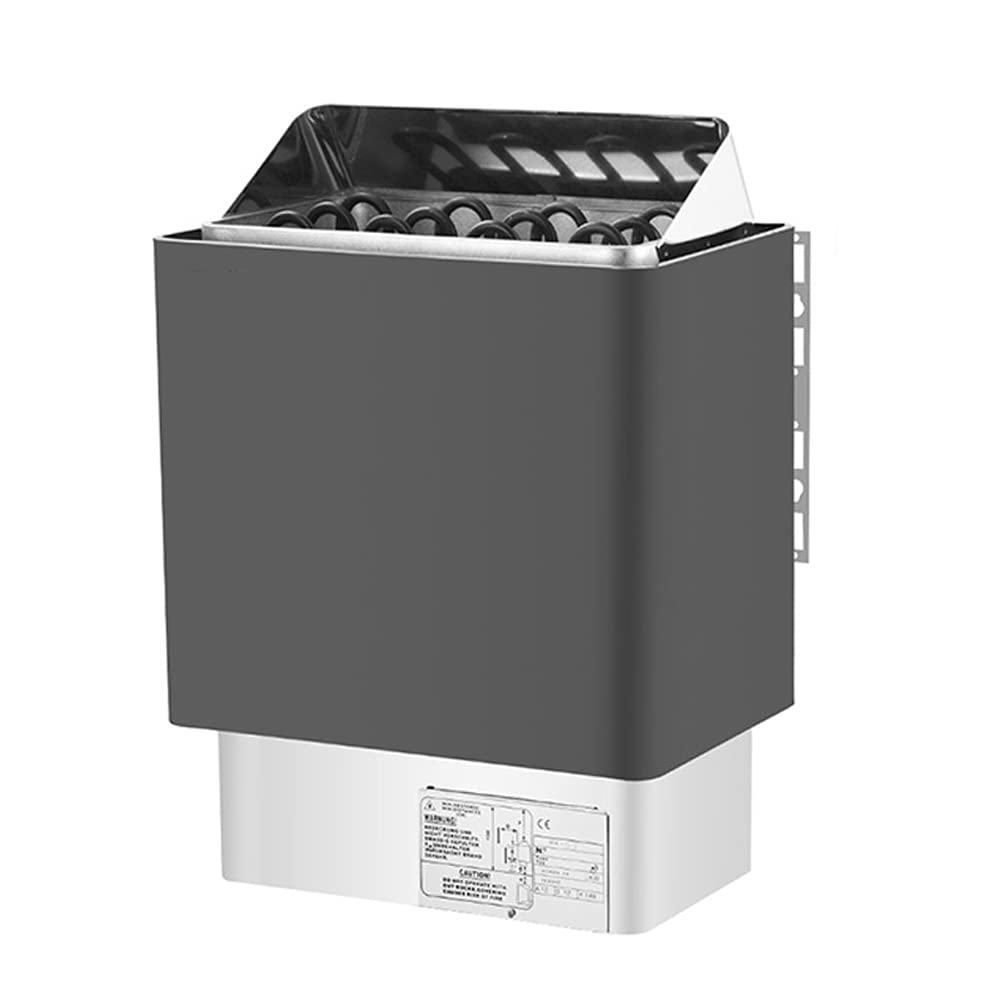 Riscaldatore a Sauna secca, Stufa elettrica per Sauna, pentola elettrica 220V Sauna, Stufa Sauna con Controller Esterno, 3-6KW Controllo della Temperatura Doppia Doccia a Doppio Doccia,6.0KW