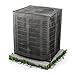 Luxiv Full Mesh Central Air Conditioner Cover, All Seasons Mesh Air Conditioner Leaf Guard AC Cover for Outdoor Central Ac (Black, 31.5 x 31.5 x 35.5)