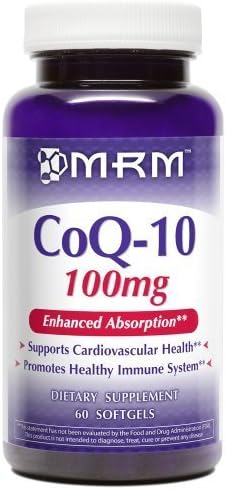 MRM Coq-10 100mg (Pel Delivery System) as Ubiquinone, 60-Softgels (Pack of 3)
