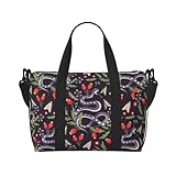 Novastar - Bolsa de mano para portátil para mujer, trabajo, diseño de serpiente divertida para la noche, bolsas de fin de semana para mujeres, viajes, bolsa de gimnasio para mujeres y hombres, bolsas