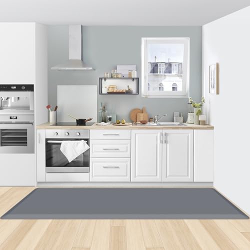 Alfombrilla de cocina impermeable KitchenClouds con base antideslizante y acolchado de 2 cm 8