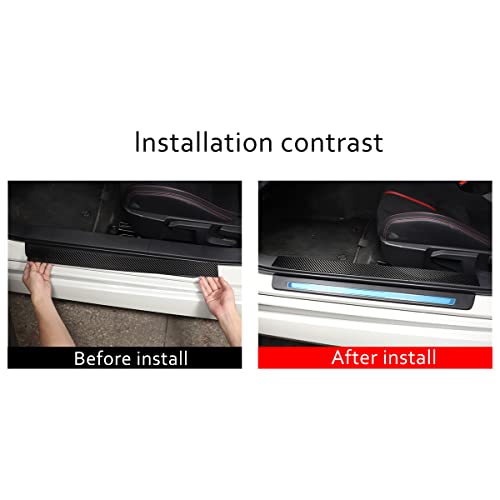 Seuils abîmés ? Solution autocollant protection carbone Subaru BRZ 2022