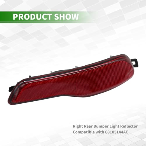 Image of Right Rear Bumper Reflector Compatible with Cherokee 2014-2018 | 68105144AC