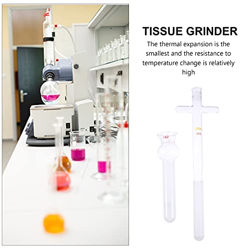 Scicalife Lab Glassware 1 Set Glass Tissue Grinder Glass Cell Tissue Grinder Homogenizer With Pestle Lab Glass Tube For Scientific Science Experiment 20Ml Glass Tissue Homogenizer #TOP5