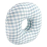 UPIQNG Donut Pillow Ear Piercing Pillow O Shaped Sleeping Pillow Removable Pillowcase Soft Round Ear Cushion Hollow Ear Hole Pad Side Sleeper Pillow