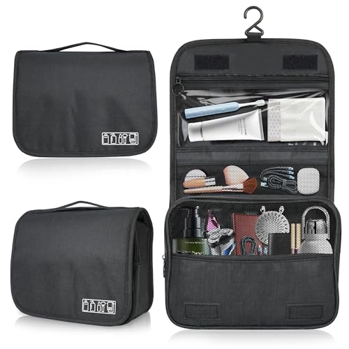 Neceser Viaje, Neceser Colgante con Gancho para Colgar Neceser para Viaje Hombres y Mujer Neceser Plegable de Viaje Neceser Maquillaje Organizador
