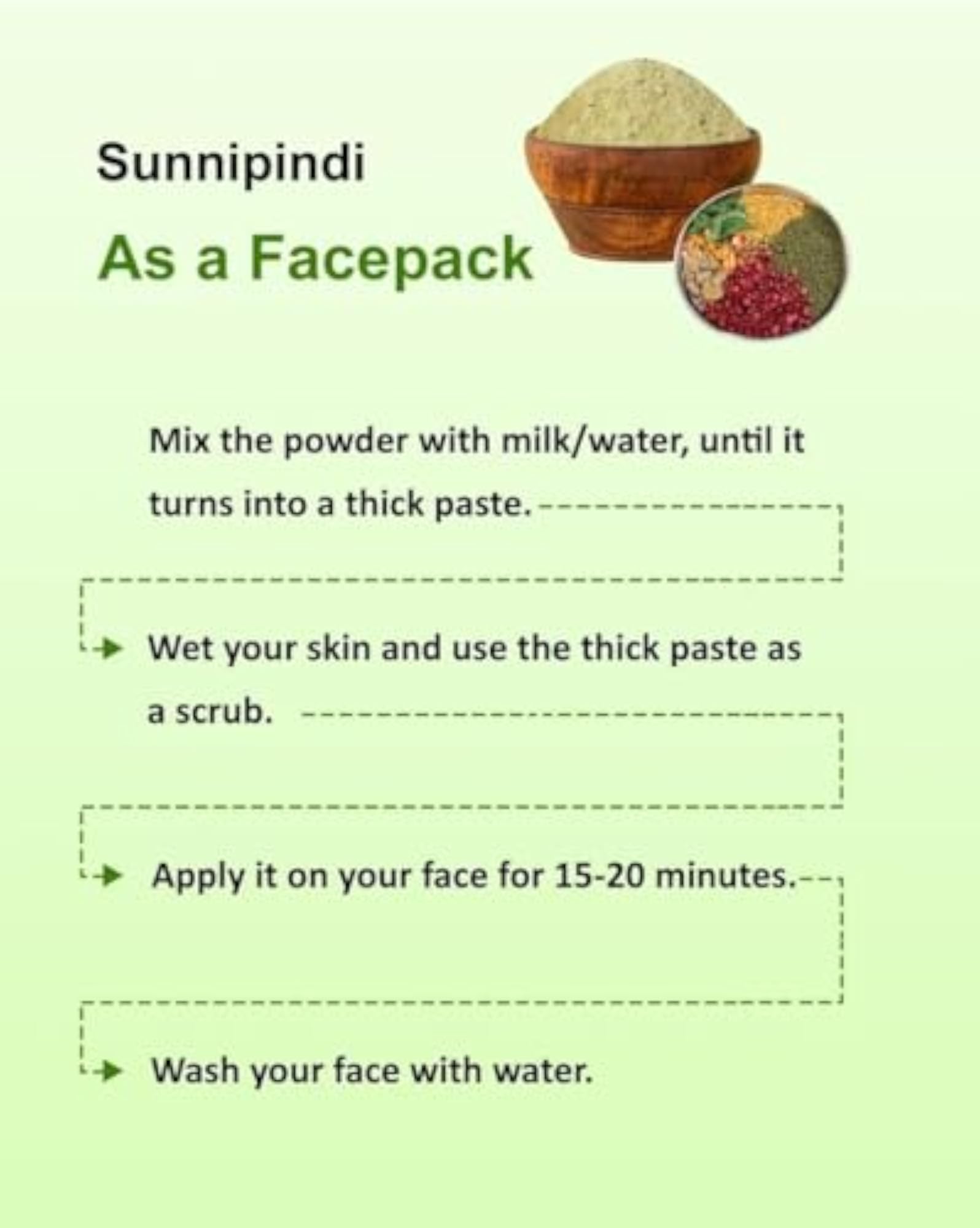 Sunnipindi Herbal Bath Powder Ubtan Body Scrub, 1000g
