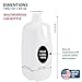 (12 PACK) 64 Oz Foggy Jug Bottle with Tamper Evident WHITE Screw Caps – Great for Homemade Juices, Milk, Smoothies, Tea and Other Beverages - Food Grade BPA Free