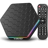 BL Android TV Box 12.0, 6K TV Box 4GB RAM 64GB ROM, Android Tv Box 2025 6K 4K Wi-Fi 6 with HDR10+ H618 Quad-core CPU 2.4G/5G Wi-Fi Bluetooth 5.0 Ethernet 100M