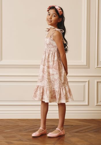 NOTHING FITS BUT Linen Girl’s Classic Cotton Dress, Yunji Gown, Sleeveless Frock Casual Cotton Girls Clothes for Kids3