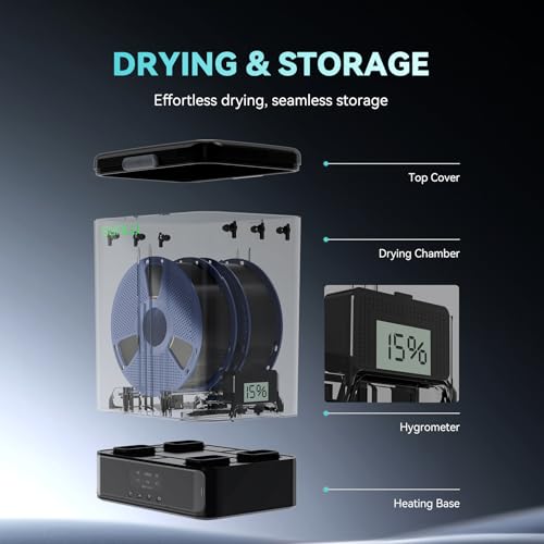 Image of SUNLU 3KG Filament Dryer SP2 & Storage Box, 15min Fast Heating to 70C