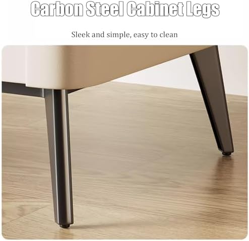 Wood Nightstand, Compact Bedside Table with 2 Drawers, Space-Saving Storage, Durable Carbon Steel Frame, Easy Assembly, Ideal for Bedroom & Living Room (Dark Brown, 40cm/15.75in)