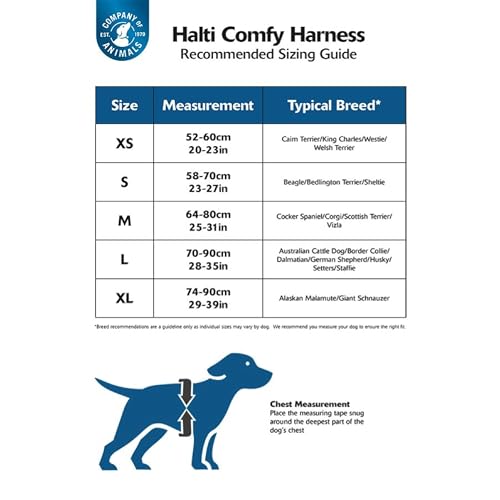 HALTI Comfy Hundegeschirr - Fleecefutter mit 3M-Reflektorgewebe, Befestigung vorne und hinten für zusätzliche Kontrolle mit einer Hundeleine. Geeignet für kleine Hunde und Welpen (Größe S)
