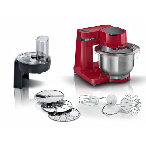 Bosch - Robot de cocina, Serie 2, MUM, 700 W, Rojo, MUMS2ER01