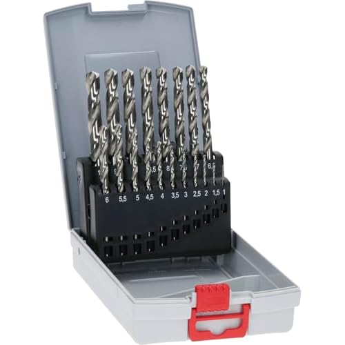 Bosch Professional 19tlg. ProBox Metallbohrer Set HSS-G (geschliffen, Zubehör Bohrschrauber und Bohrständer)