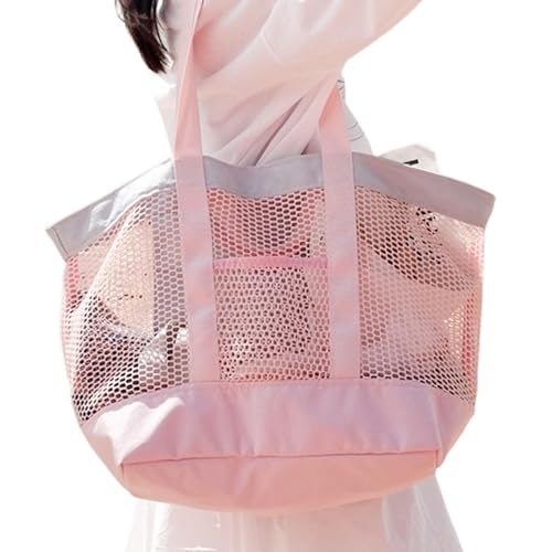 Bolsa de playa transpirable de 12.2 pulgadas con malla ligera y cremallera 6