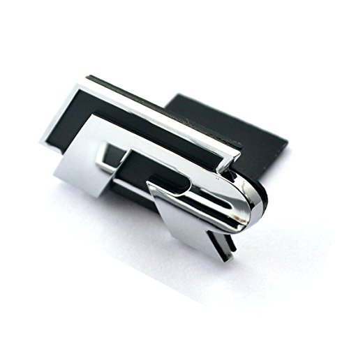 Appson APPRLING0012 - Insignia adhesiva de aleación de metal para parrilla frontal de coche, color negro