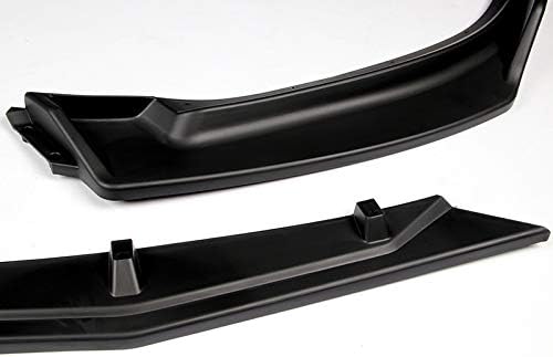 3PCS Front Bumper Lip Kit fit for compatible with 2014-2018 Mazda 3, Sport-Style Splitter Trim Protection Spoiler, Air-Dam-Chin-Diffuser (Unpainted Matt Black)