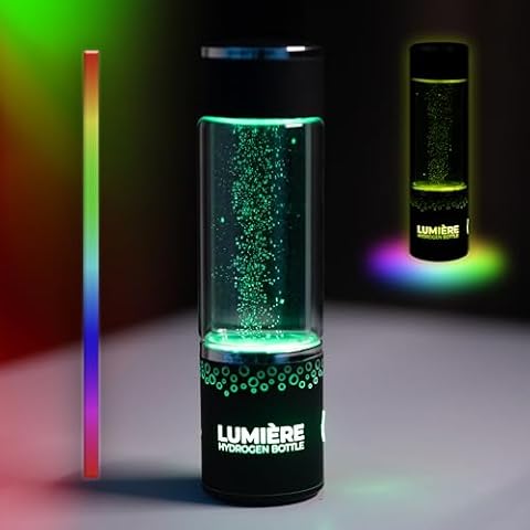 Lumière Hydrohealth Hydrogen Water Bottle Generator - Hydrogen Water Machine for Drinking - Portable Water Ionizer Machine - Hydrogenated Water Bottle 3000PPB Cover