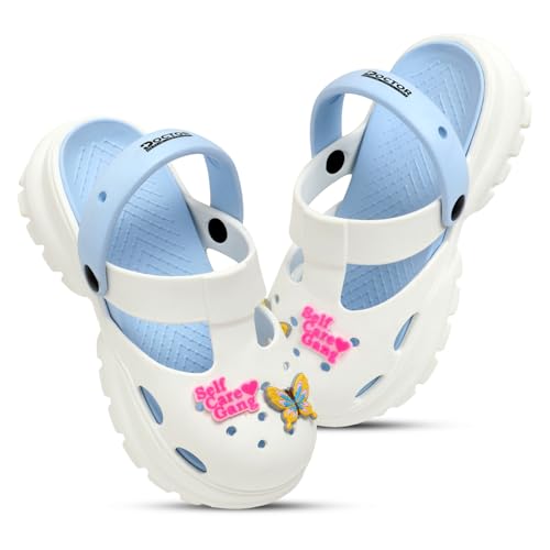 Image of DOCTOR HEALTH SUPER SOFT Stylish and Light Weight & Waterproof Anti Skid Women Clogs with Cushioned Footwear || Comfortable with Adjustable Back Strap Women Clog Everyday Wear