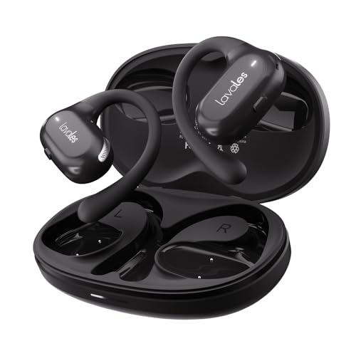 XINSRE Cuffie Bluetooth 5.3 Open-Ear – Auricolari Sportivi Con Gancio Regolabile, ENC, Impermeabili IPX7, Driver 16,5mm E 55h Di Autonomia
