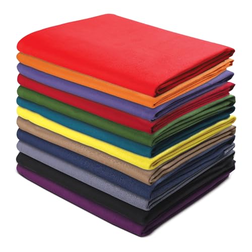 Urban Villa KTSLS-MULTI-S12 Kitchen Towels Premium Quality 100% Cotton Solid Kitchen Towels Set Of 12 Ultra Soft Size 20X30 Inches Multi Color Kitchen Towel Highly Absorbent Kitchen Towels thumb #8