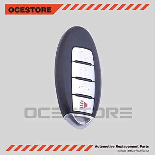 OCESTORE 4 Button Car Key Fob Keyless Entry Remote Replacement for 2016-2017 Pathfinder Titan Xd Replace KR5S180144014 285E3-5AA3D