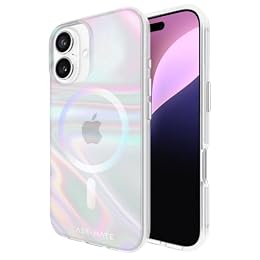 Case-Mate Soap Bubble iPhone 16 Case - MagSafe Phone Case - Iridescent