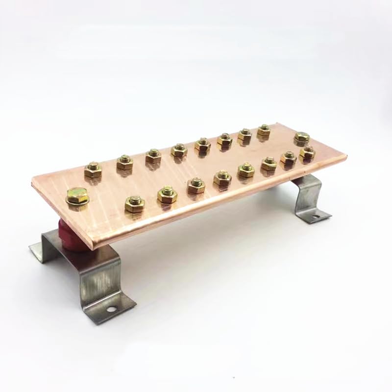1pcs 4 * 60 * 300 T2 Red Copper Grounding Busbar Equipotential Terminal Copper Bar Row
