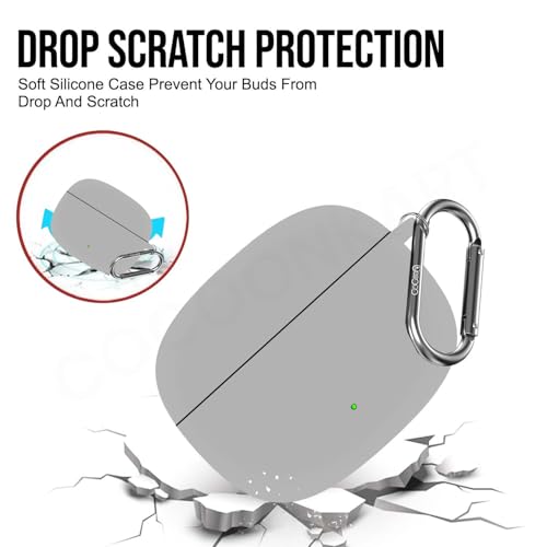 Image of Soft Silicone Case Cover for OnePlus Nord Buds 4 Pro (Grey)