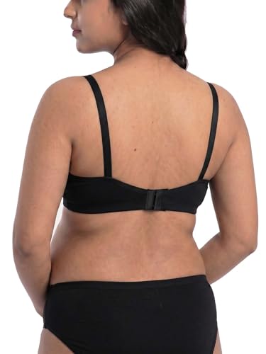 Image of Inner Sense Organic Cotton Bamboo Nursing Bra for Women I High Coverage Feeding Bra I Lightly Padded Maternity Wear with Wirefree Design and Thin Strap Sling