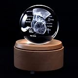 XINDAM 3D Human Heart with Labels Anatomical Model Paperweight(Laser Etched) in Crystal Glass Ball S