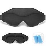 3D Schlafmaske, Palifel 3D Contoured Cup schlafbrille & Augenbinde, Schlaf Augenmaske für Frauen Herren, 100% Lichtblockierung Nacht augenklappe mit verstellbarem Gurt, atmungsaktive Augenabdeckung