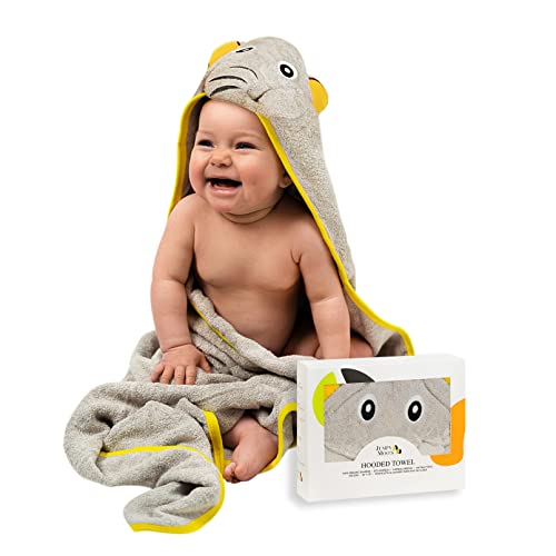 JM Cape de Bain Bébé Ultra Doux 100% Bambou Biologique 90 x 90 Cm...