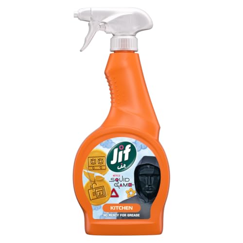 Jif Ultra Fast Cleaner Spray Kitchen Squid Game limited edition no mercy for grease 470ml