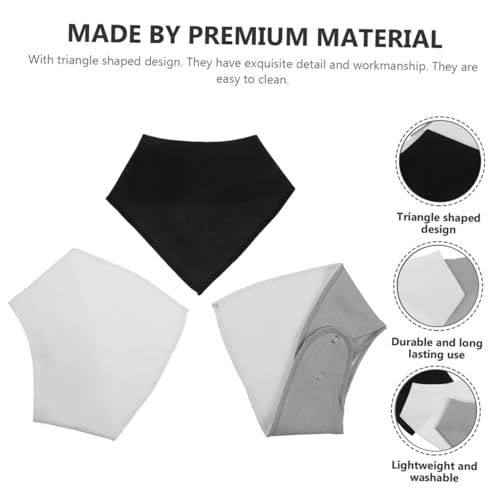 Bavoirs triangle bébé en coton (lot de 8) indispensables pour les repas