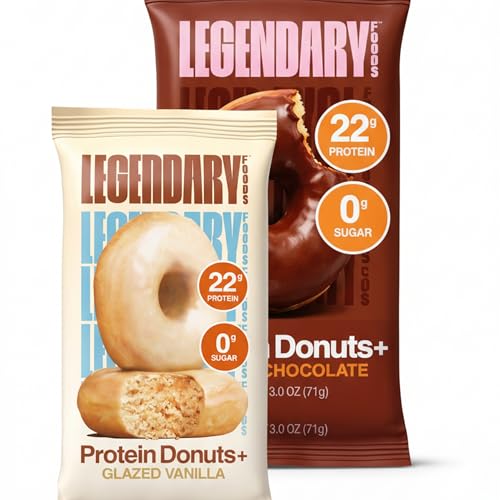 Legendary Foods Protein Donuts+ Bundle Pack | Glazed Vanilla &