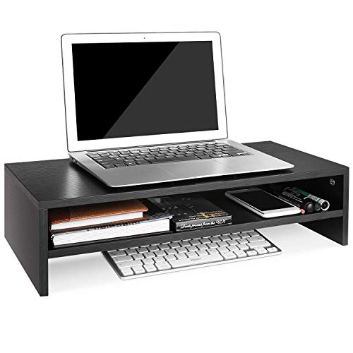 Preisvergleich Produktbild Schwarz Verstellbarer ergonomischer Laptopständer Faltbarer tragbarer Desktop-Computerhalter Kühler Kühler Belüftetes Notebook Riser Geschäftsreisen