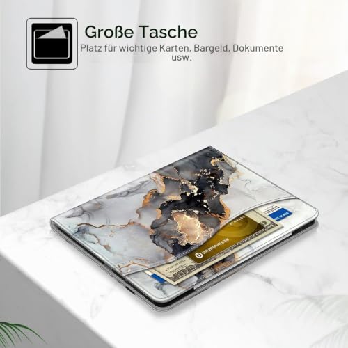 Fintie Folio-Hülle für iPad Pro 12.9 Zoll (32.8 cm) 5. Generation 2021, Multi-Angle Smart Stand Cover mit Stifthalter und Tasche… – Ansicht 6