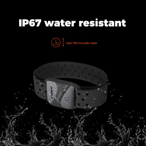 COOSPO Heart Rate Monitor Armband HW807, Bluetooth 5.0 ANT+ HRM with HR Zone LED Indicator, Tracking Heartbeat HRV for Fitness Training, Work with Peloton/Polar/Wahoo/Strava/DDP Yoga by CooSpo - Used condition - Image 6