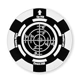 JIUYIBC Golf Putt Green Reader, Magnetic Alloy Round Bubble Level, High Precision Reader, Golf Putting Aid, Golf Accessories for Men Gift 45MM