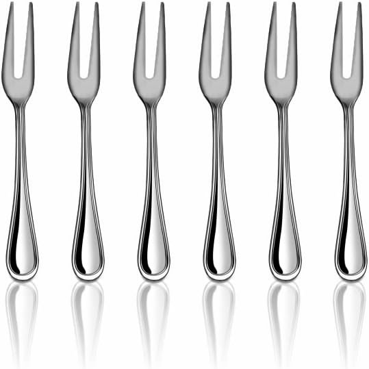 Shri & Sam Stainless Steel Gourmet Fruit Fork, 6 Pieces