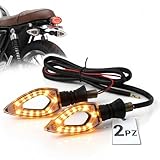 tempo di saldi Kit 2 Frecce Moto Omologate 12V 9x3x2 cm Universali Resistenti ed Impermeabili, Frecce Moto Led compatibili anche per Scooter